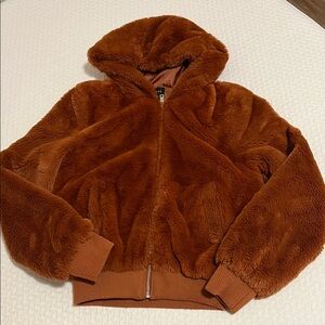 Teddy Faux Fur Bomber Jacket